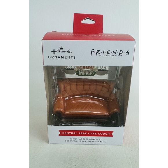Hallmark Friends TV Series Central Perk Cafe Couch Christmas Tree Ornament New - Picture 1 of 5